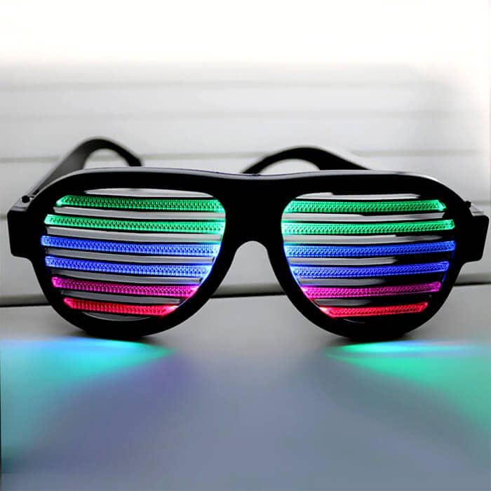 sound activated led glasses