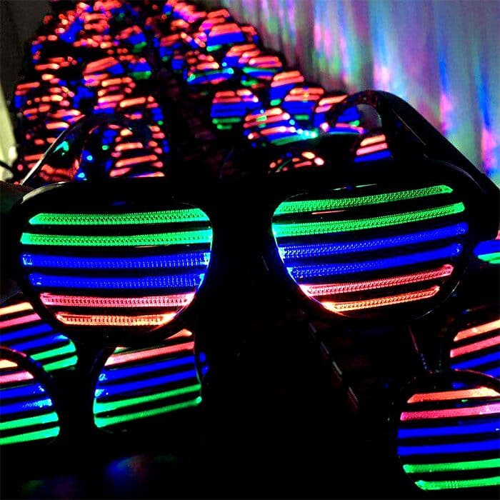 sound activated led glasses
