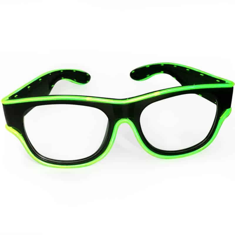 EL Wire Glow in the Dark Sunglasses 3 Modes Eyewear Light Party Glasses