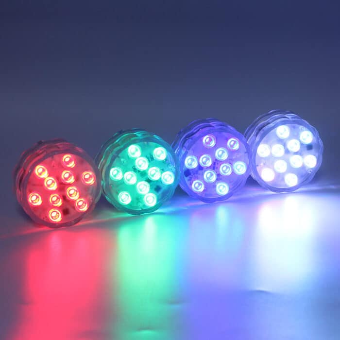 underwater remote controlled waterproof submersible led pool lights