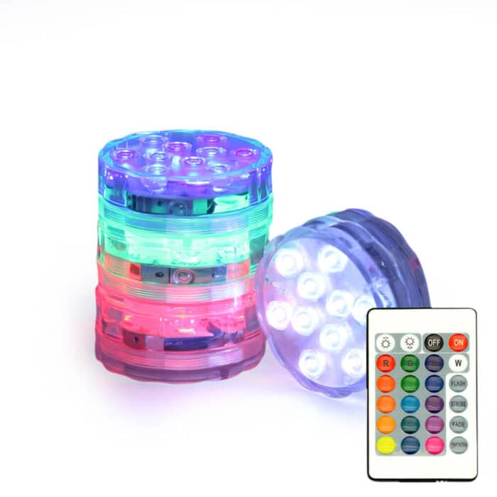 underwater remote controlled waterproof submersible led pool lights
