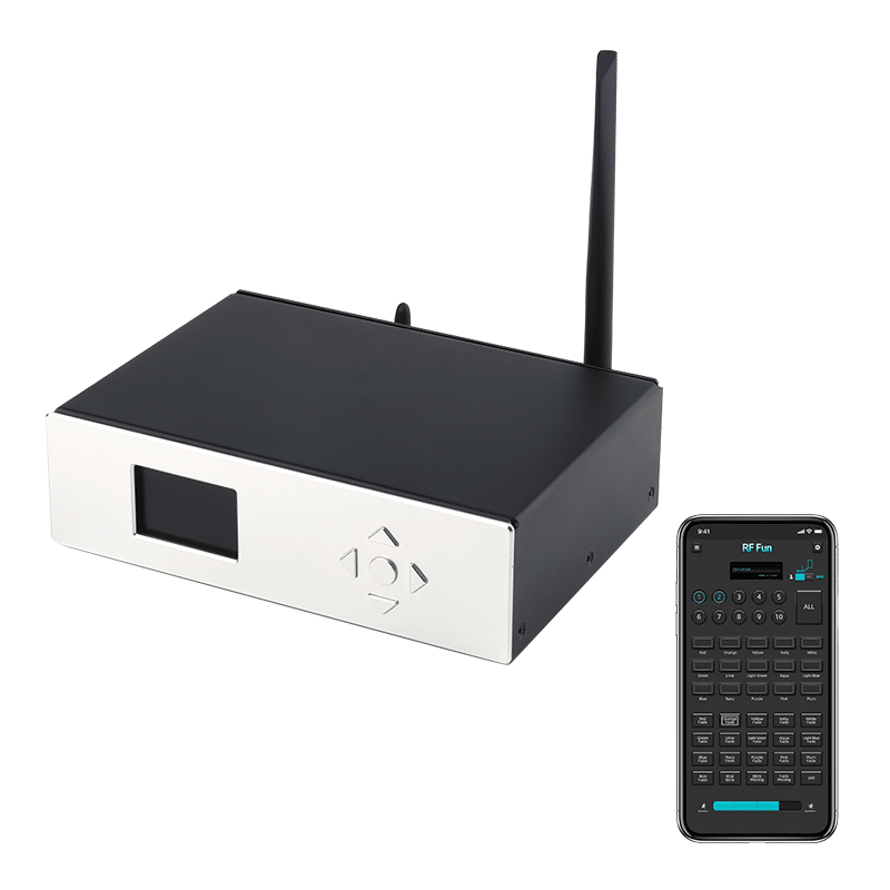 Multifunctional RF DMX Signal Transmitter 4 DMX APP Control