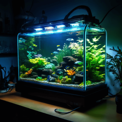 submersible-led-light-in-a-fish-tank