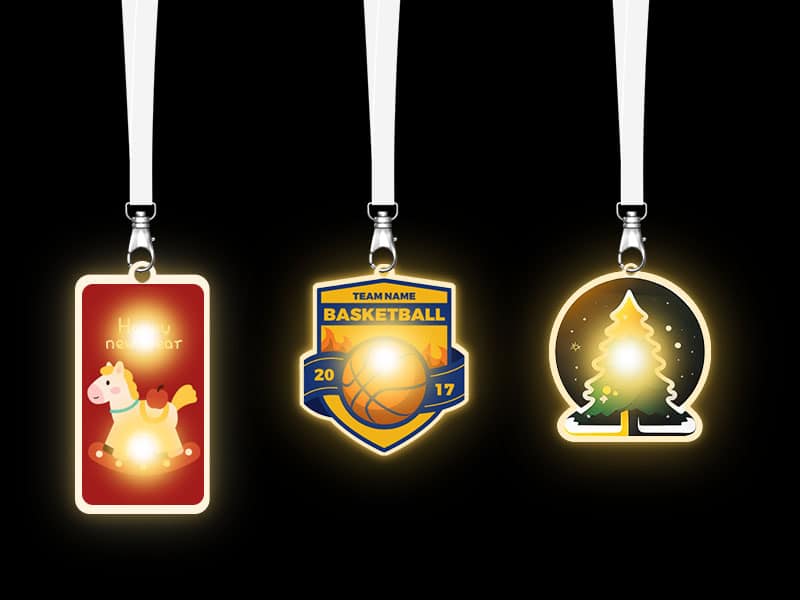 LED lanyard 10 LED Lanyards