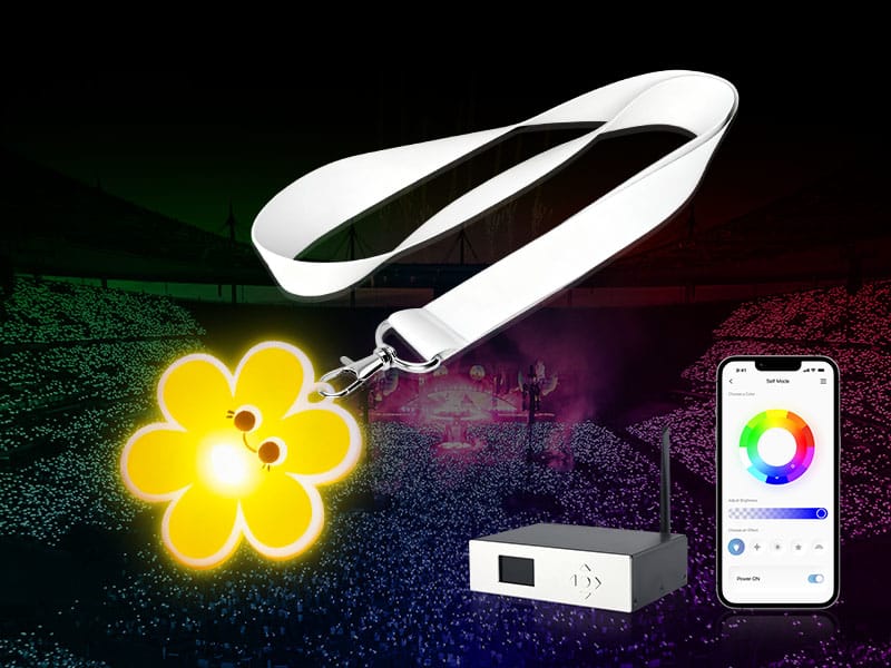 Illumina il tuo evento: il cordino LED che ruba la scena 2 concert lanyards