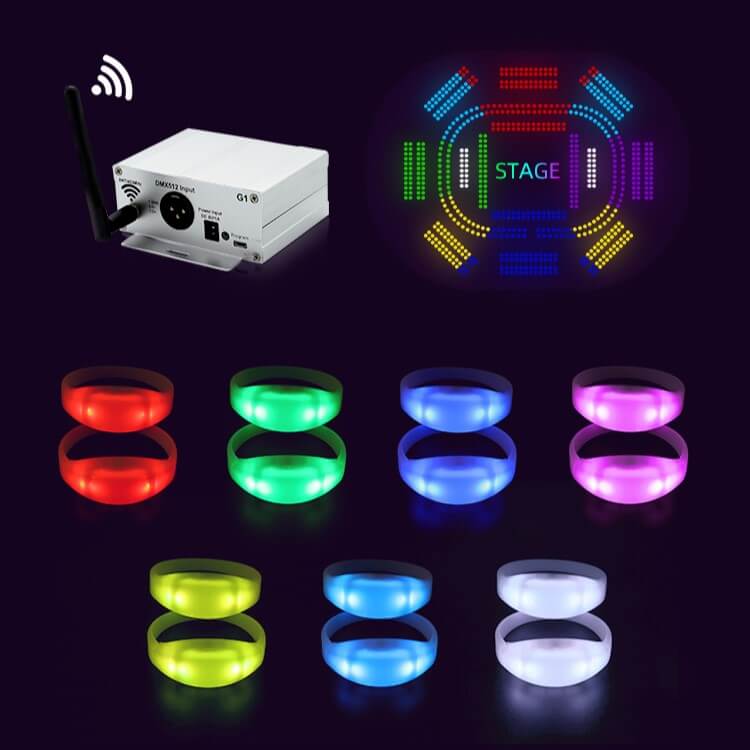 The Future of Smart Wearable Lighting: NFC + APP LED Wristbands 3 LED Wristbands