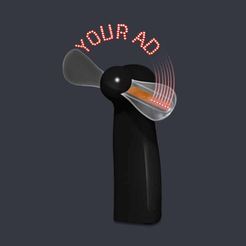 LED lanyard 27 Led Message Fan