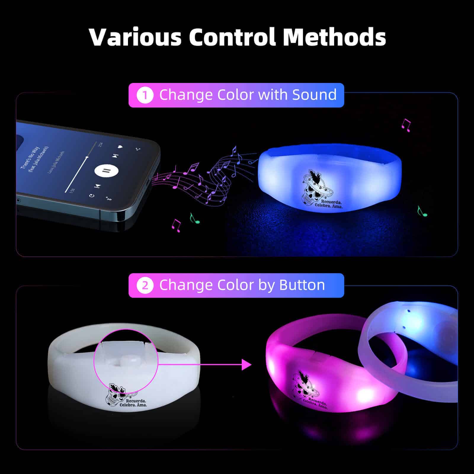 LED lanyard 20 RFID LED Wristbands