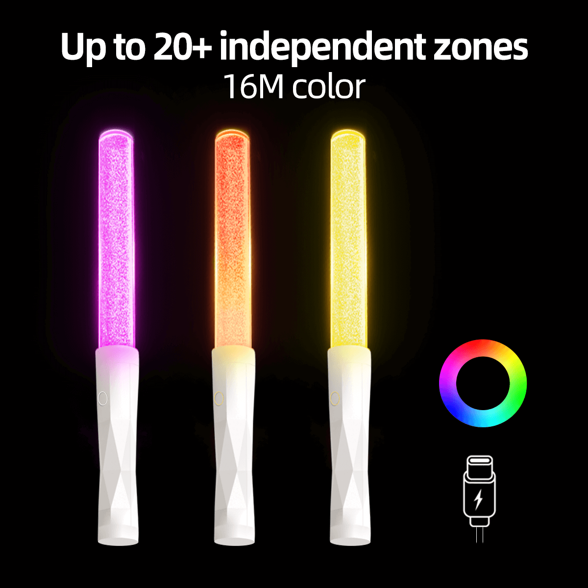 LED lanyard 13 led light stick